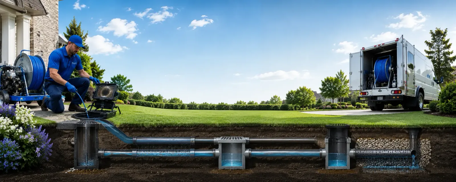Outdoor drain cleaning information for New Castle, DE